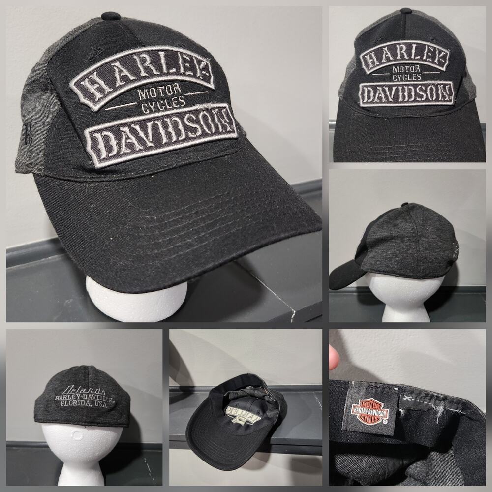 Harley Davidson Motorcycles Orlando Florida Black‎ HD Hat Cap